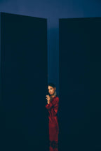 Ajrakh Accent Velvet Jacket