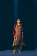 Ajrakh Accent Velvet Jacket
