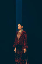 Rangrez Silk Trench Set