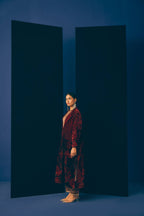 Rangrez Silk Trench Set