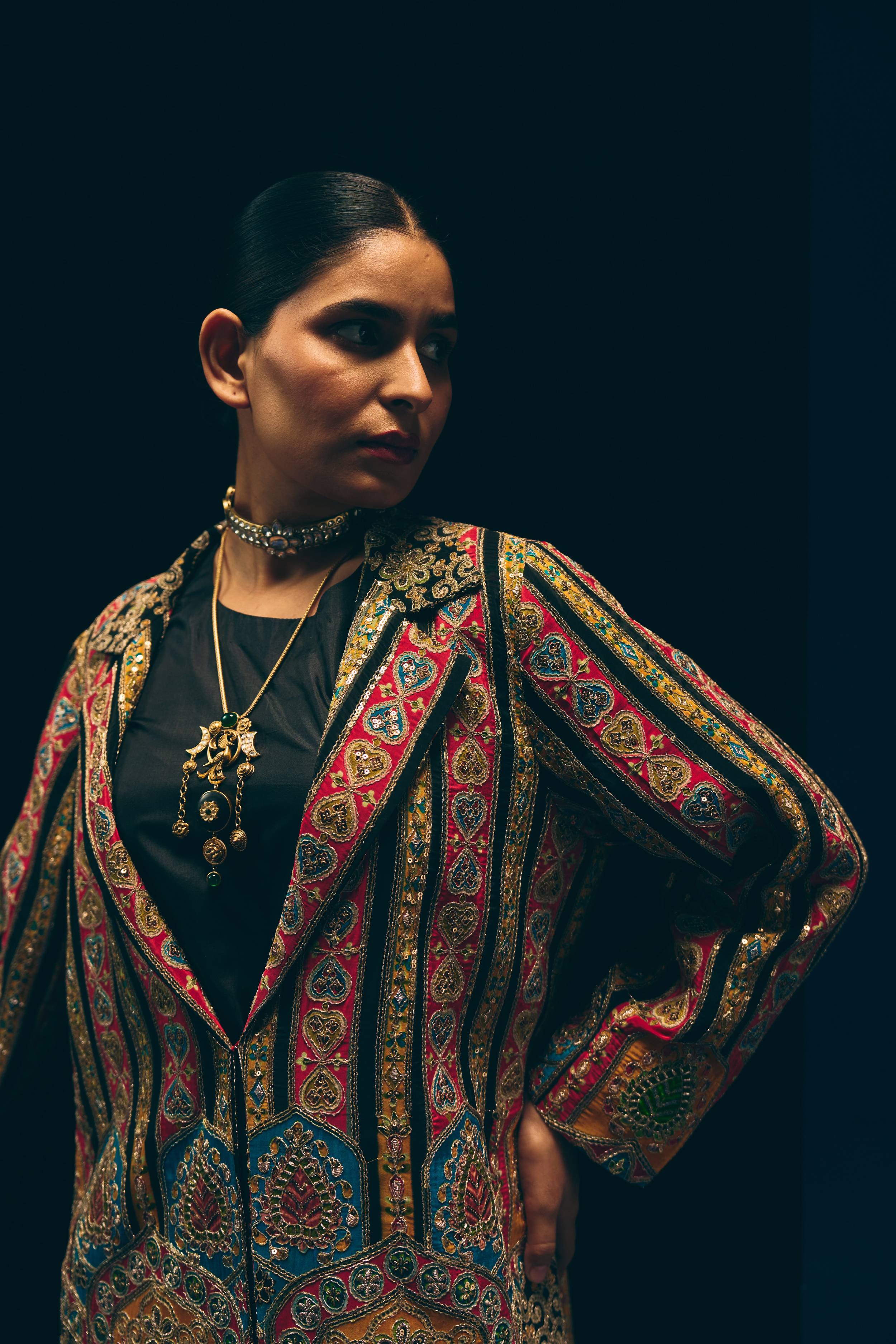 Maharani Maxime Statement Velvet Jacket