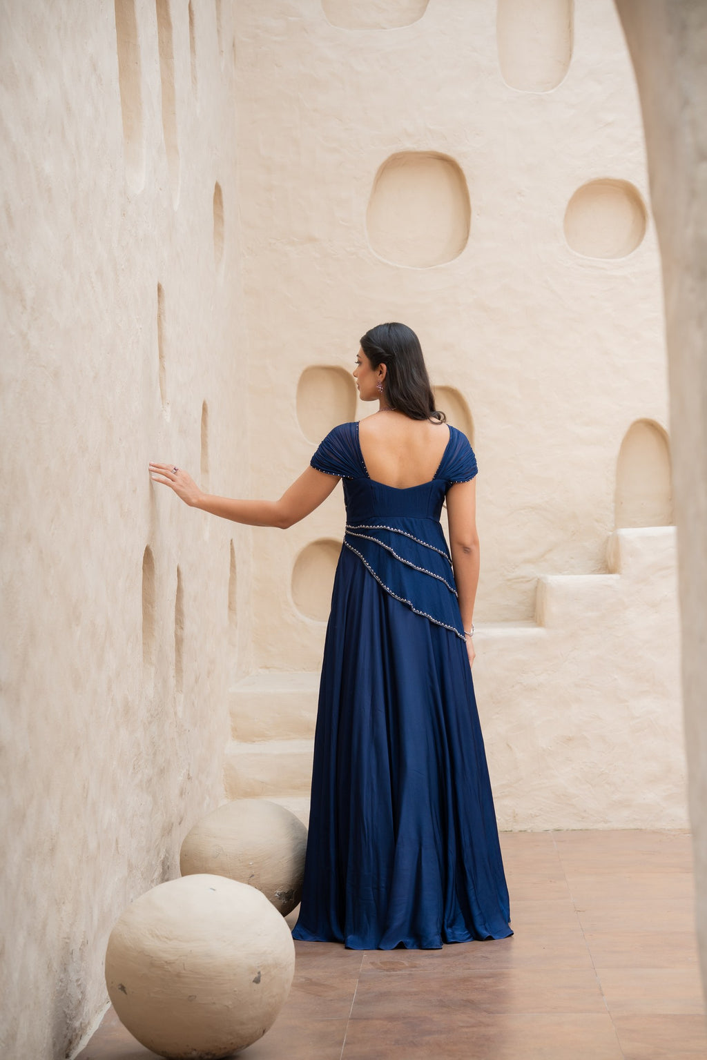 Neer Drape Gown