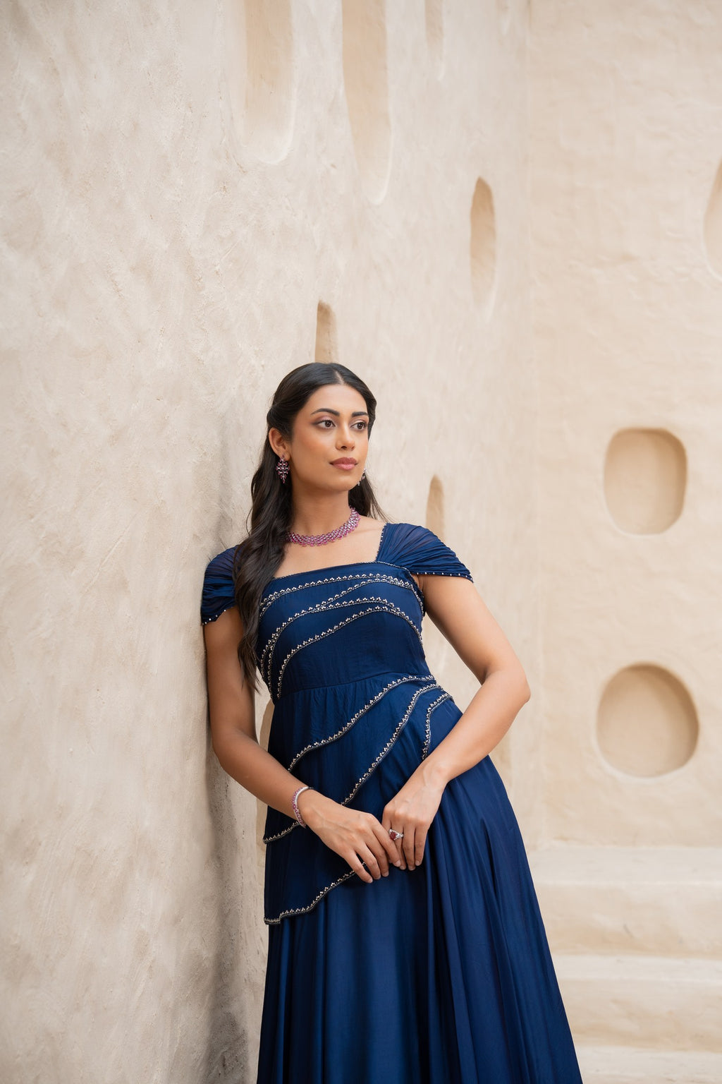 Neer Drape Gown