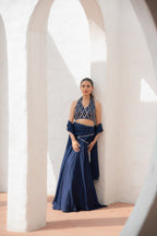 Saanj Halter Neck Lehenga