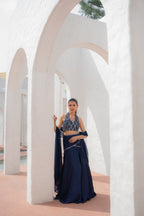 Saanj Halter Neck Lehenga