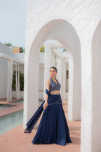 Saanj Halter Neck Lehenga
