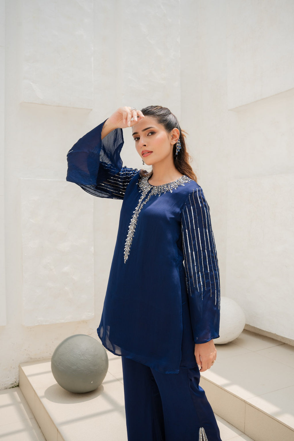 Noor Veil Kurta Set