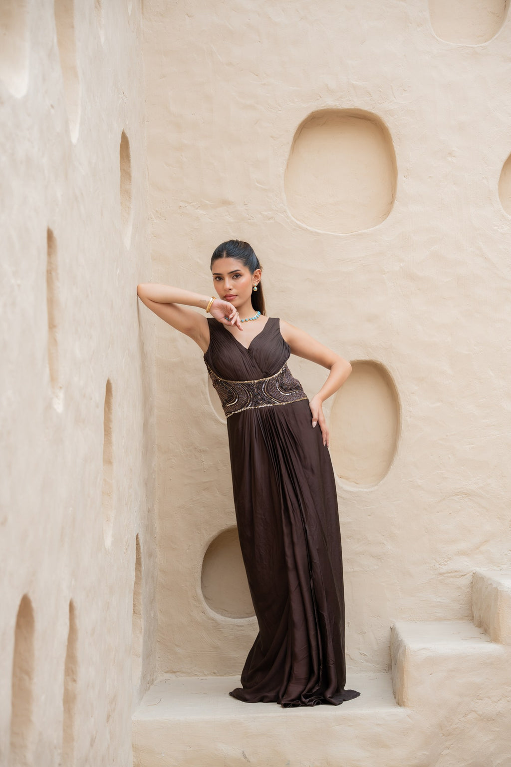 Mehr Cascade Gown